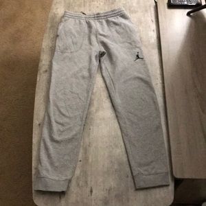 Jordan sweat pants gray size large